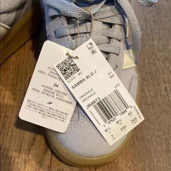 Men’s Adidas Light purple SAMBAs with Gum Sole - Picture 5 of 9